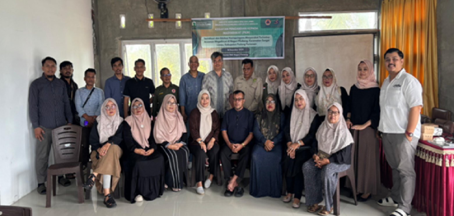 Magister Manajemen Bencana Unand Gelar Sosialisasi Kesiapsiagaan Megathrust di Nagari Pilubang